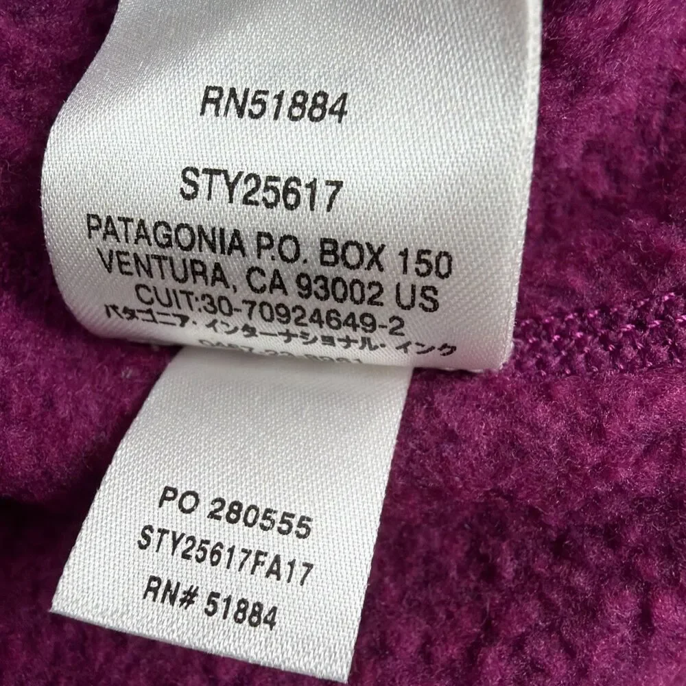 Women’s Patagonia Better Sweater 1/4 Zip Pullover Fleece Jacket Small Merlot